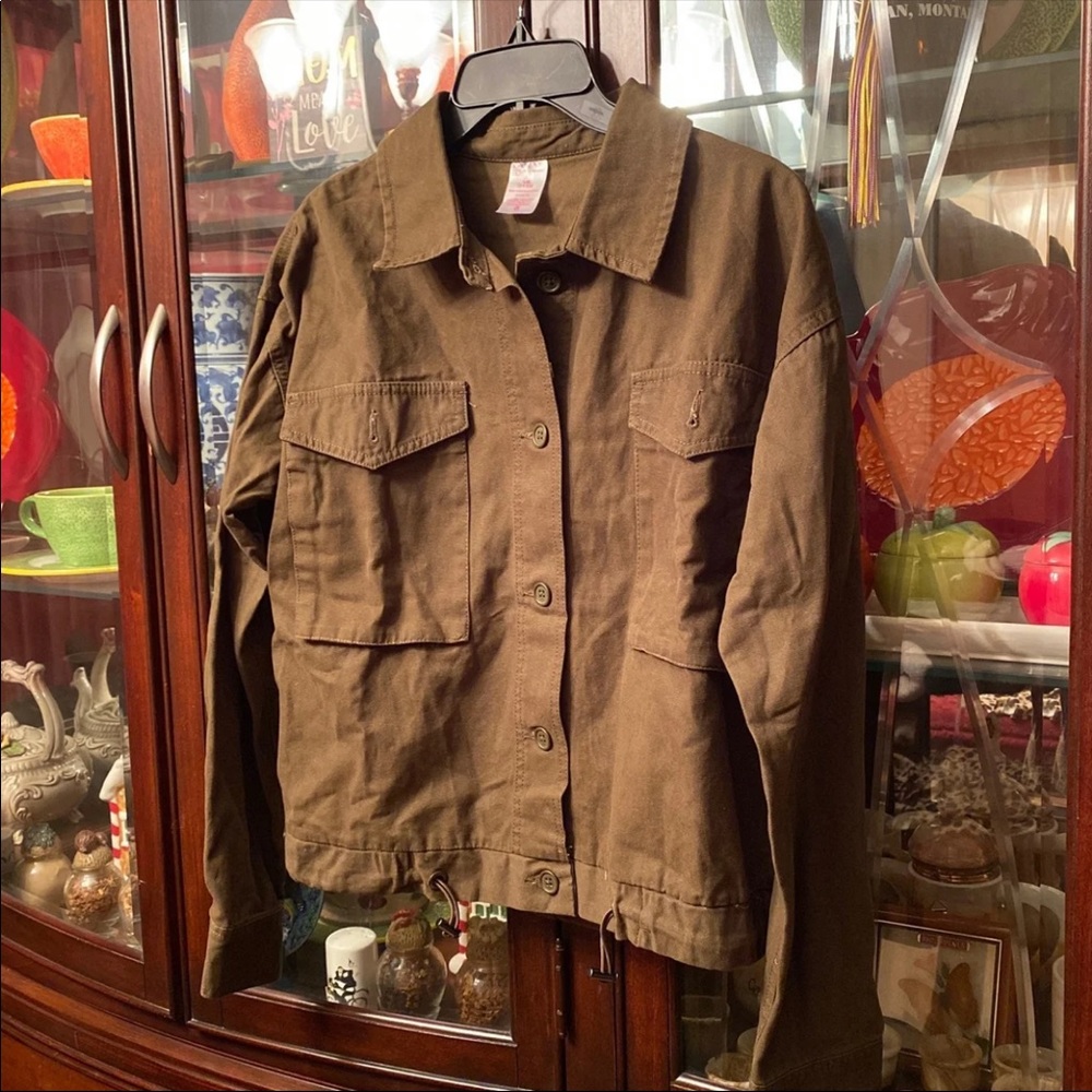 🌺New Juniors Utility Jacket Sz: L🌺